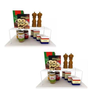 Imagem de Kit 2 Organizador de Armário Multiuso Grande 44cm Prateleira Aramado B