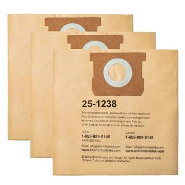 Imagem de Sacos de filtro originais para aspirador de pó para Porter-Cable e Stanley de 12,7 litros - Pacote com 3