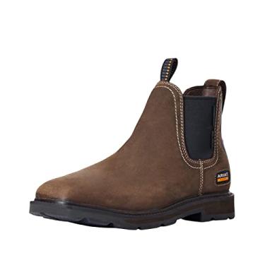 Imagem de ARIAT Groundbreaker Chelsea Sq Toe H20 ST Bota masculina, Marrom escuro, 38