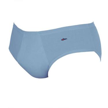 Imagem de Cueca Zorba Slip 172 Algodao com Abertura, G, Denim