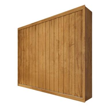 Imagem de Guarda Roupa Rustic 2 Portas Ripado Mademarcs Peroba