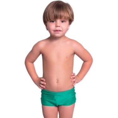 Imagem de Sunga Box Infantil Básica Lisa Vekyo Confortavel Para Piscina Moda Pra