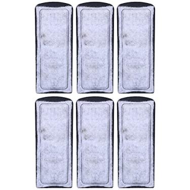 Imagem de Yctze 6 Unidades de Filtro de Aquário de Substituição de Algodão Acessório de Filtro Montado na Parede para Tanques de Peixes, de Algodão de Com Carvão Ativado para água Limpa