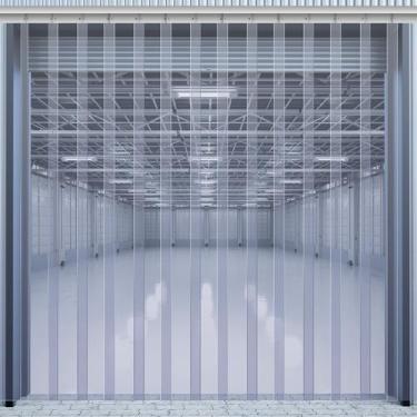 Imagem de Kit de cortina de porta com tira de plástico Juexica Winter 0,2 cm PVC