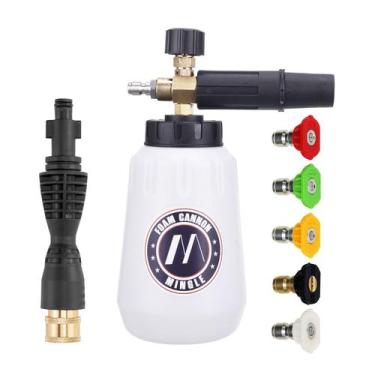 Imagem de Canhão de espuma M MINGLE com garrafa de 1L e 5 pontas de bico