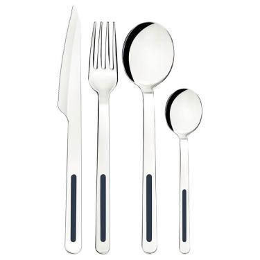 Imagem de Faqueiro Tramontina Vik 24 Peças Em Aço Inox ônix