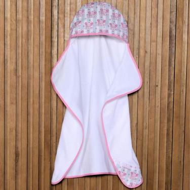 Imagem de Toalha de Banho Bebê Dupla Camada 100% Algodão - Mãe e Filho Enxovais 