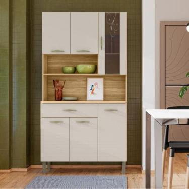 Imagem de Armário de Cozinha Kit 6 Portas 1 Gaveta Golden Kits Paraná - Kit's Pa