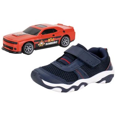 Imagem de Kit Tênis Infantil Play Respitec + Carrinho Kidy 0070826