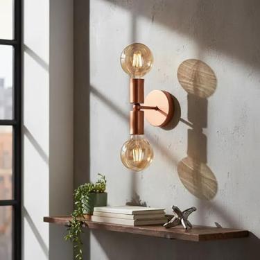 Imagem de Luminária De Parede Arandela Linea Moderna 127v/220v Bivolt (1, ROSE GOLD)
