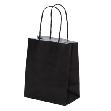 Imagem de Sacola LC Kraft Branco Alça Colorida 17,5x8,5x21,5 c/10un (Preto)