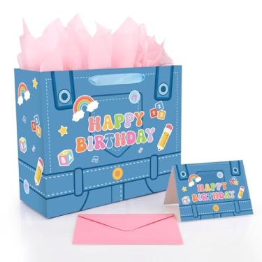 Imagem de Sacolas de Lembrancinhas para Festa com Desenho Animado Professor Inglês, Papel Lápis com o Alfabeto do Arco-Íris Aniversário Alças e Envelope para Decoração Aniversários Infantis e Salas Aula