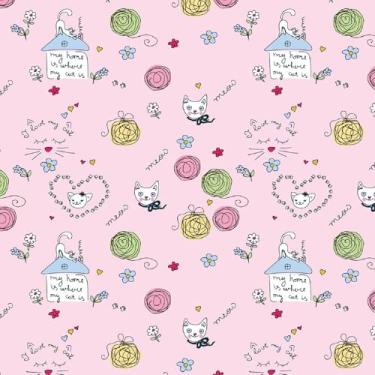 Imagem de Akodm Papel de parede fofo rosa de vinil removível autoadesivo papel de contato para quarto de crianças papel de parede impermeável perfeito quarto de bebê menina quarto meninos decoração divertida