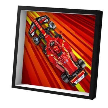 Imagem de WETCEAOM Display Wallboard for Lego Speed Champions Ferrari SF-24 F1 Race Car 77242, Compatible with Lego Ferrari F1, Compatible with Lego Car Wall Mount Display Frame Lover (Model Not Included)