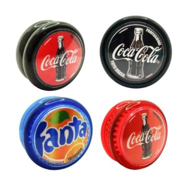 Imagem de Kit Com 4 Io-io (ioio,yo-yo) De Rolamento Coca Profissional (Kit 1)