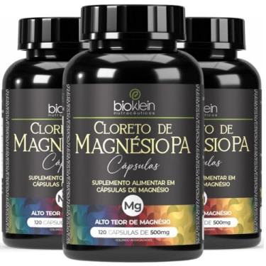 Imagem de Kit 3x Cloreto de Magnésio P.A 120 cápsulas - Bioklein