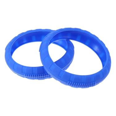 Imagem de Fenteer 2x Anéis para Halteres Resistentes, Antiferrugem e Antirriscos, Antiderrapantes, Proteção contra Impactos, Acessório Fácil de Usar para Academia, Azul, Diâmetro 14.6 Cm