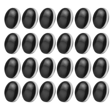 Imagem de Pesos de cortina de chuveiro com ímã adesivo, redondo de 4 cm, conjunto multiuso de 24, ideal para cortinas e toalhas de mesa, fácil instalação sem ferramentas