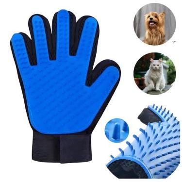 Imagem de Kit 2 Luvas Magnéticas Tira Pêlos Pets Cães Gatos - ROMI