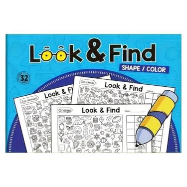 Imagem de Art Craft Kit – Interactive Look & Find Coloring Book with 800+ Pictures for Kids, Featuring Animals, Transportation, Numbers & Letters