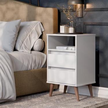 Imagem de Mesa de Cabeceira Retrô Roma - JM3 Moveis (Branco)