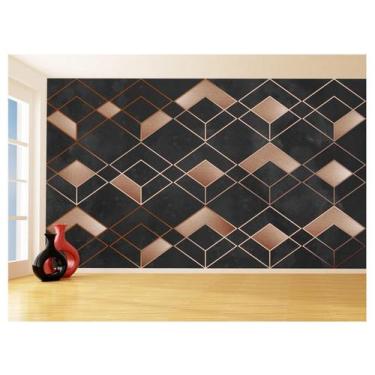 Imagem de Papel De Parede 3D Estilo Marmore Cores Formas 3,5M Mbr08 - Você Decor