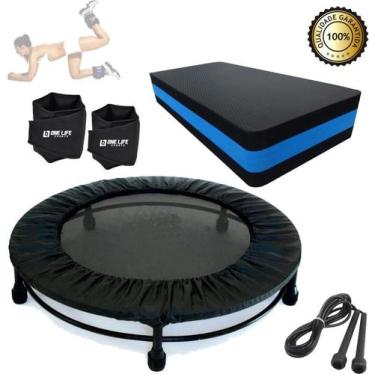 Imagem de Kit Aeróbico Mini Jump + Corda + Caneleira + Step - Infinity