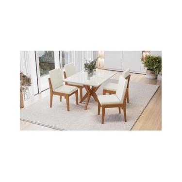 Imagem de Mesa de Jantar Retangular Nesher Donna com 120 cm de Largura