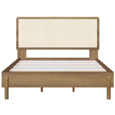 Imagem de Cama Casal Palhinha Oslo 27055 Pes Madeira 152 Cm Artesano Hanover