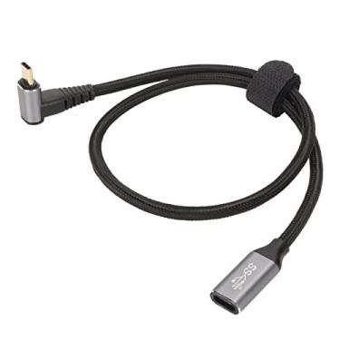 Imagem de Naroote Cabo USB C 3.2 Macho para Fêmea PD100W de Carregamento Rápido 10 Gbps 4K a 60 Hz Cabo de Carregamento USB C para Consoles de Jogos Steam Deck (#12)
