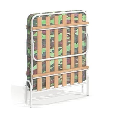 Imagem de Cama Dobrável Solteiro Cama de Campanha com Colchão Portátil para Camping