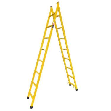 Imagem de Escada Extensiva 8/16 Degraus 4,10 metros Multifuncional 3 em 1 em Aço