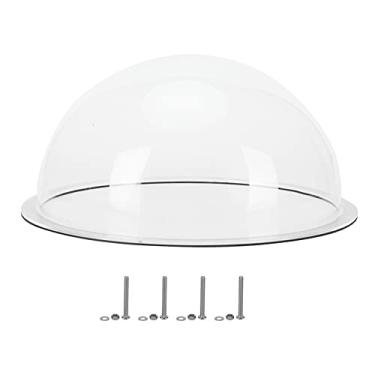 Imagem de Pissente Janela Em Forma de Cúpula para Cães, Janela de Acrílico Transparente para Observação de Animais de Estimação Com Anel Decorativo Preto, para Casa de Cães, Galinheiro, Cerca de