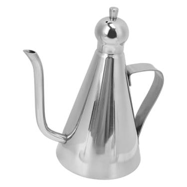 Imagem de Phefop Lata de Armazenamento de óleo Moderno Dispensador de Azeite à Prova de Vazamento de Aço Inoxidável 304 para Uso na Cozinha (500ML)