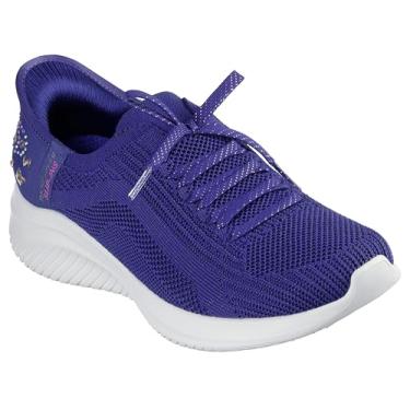 Imagem de Skechers Tênis feminino Ultra Flex 3.0-Butterfly Dream Hands Free Slip-ins, Azul = azul, 36