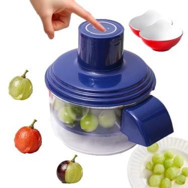 Imagem de Descascador De Uvas,Descascador De Frutas Sem Fio Para Cozinha Com 2 Tigelas,RemovíVel E FáCil De Limpar,Descascador De Alho,Ferramenta De Cozinha Eficiente Para Alho,Tomate,Cereja