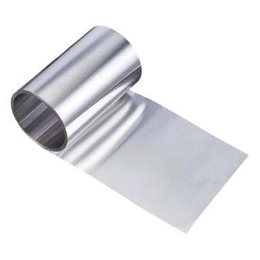 Imagem de PH PandaHall Rolo intermitente de alumínio 5 m x 15 cm painéis de telhado de metal 0,2 mm de espessura rolo de folha de alumínio para telhados telhas janelas portas selagem jardins ao ar livre