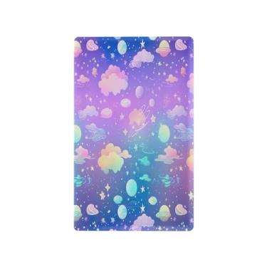 Imagem de Wassud Placa de cobertura de interruptor de luz do universo de desenho animado, 1 capa de tomada em branco, placa de parede, decoração de casa, sala de estar, quarto, decoração