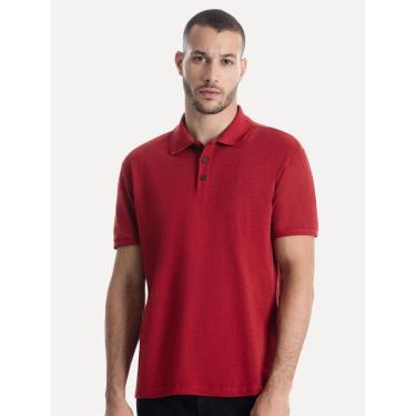 Imagem de Polo Ellus Masculina Piquet Classic Easa Melange Escuro-Masculino