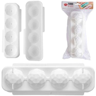 Imagem de Forma De Gelo Bola De Golfe 4 Divisorias