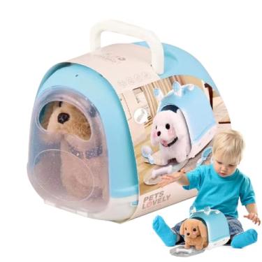 Imagem de Brinquedo de cachorro andando, brinquedo de cachorro latindo para crianças, Brinquedo interativo para de criança com bicho de pelúcia, de pelúcia animal de engraçado brinque