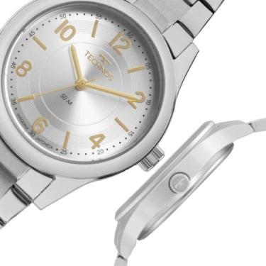 Imagem de Relógio De Pulso Feminino Technos Boutique Prata Clássico Casual para 