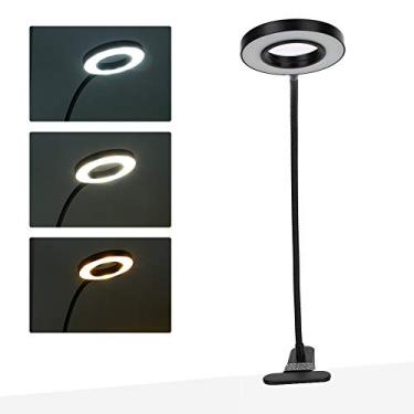 Imagem de ZJchao Luz de Mesa LED, Mangueira de Metal Ajustável de 360 ​​graus Com Plugue USB, Temperatura de 3 Cores, Ajuste de Luz de 10 Níveis, para Trabalhos de Leitura de Arte Em Unhas