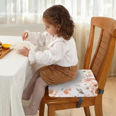 Imagem de Asixxsix Assento Elevatório Infantil para Mesa de Jantar, Assento Elevatório Infantil para Cadeira de Cozinha Com Fundo Antiderrapante, Almofada de Aumento de Viagem Portátil Lavável