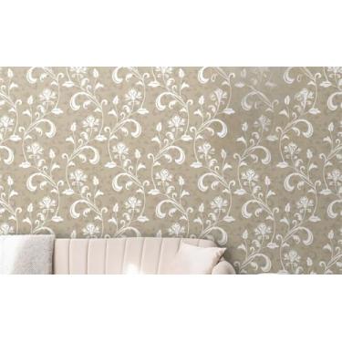 Imagem de Rolo Papel de Parede Auto Adesivo Lavável Full-HD Interno ou Externo Flores e Floral(1,0 x 0,47 metros,01)