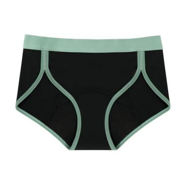 Imagem de Calcinhas femininas macias à prova de vazamento Carer – Pacote com 3 calcinhas menstruais à prova de vazamento, calcinhas menstruais de alta absorção para fluxo pesado, vazamento menstrual e bexiga