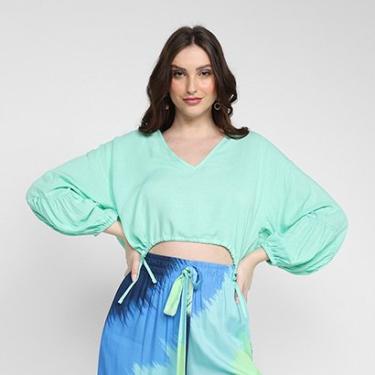 Imagem de Blusa Cropped Lança Perfume Manga Longa Feminina-Feminino