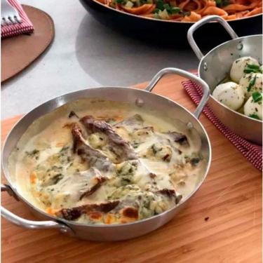 Imagem de Frigideira Pergaminho 14 Alumínio Mini Tacho P/ Porções Jjb