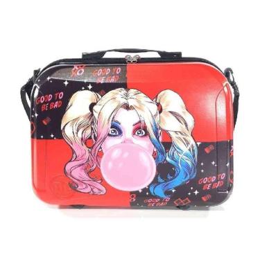 Imagem de Frasqueira Maleta Diplomata Harley Quinn Pequena Vermelho