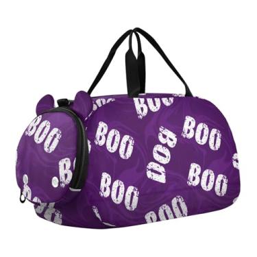 Imagem de CEBUGI Bolsa esportiva para meninas, meninos, boo, academia, bolsa com compartimento para sapatos, bolsa de fim de semana